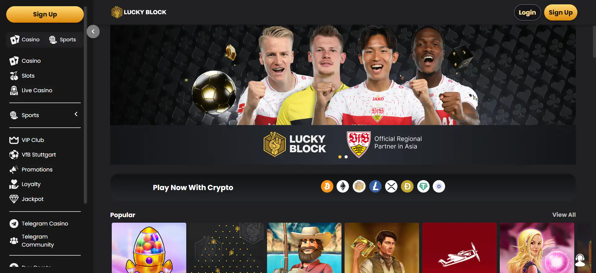 lucky block crypto casino in India